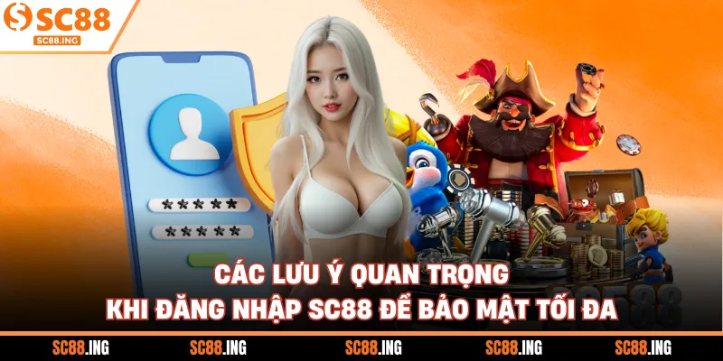 Các lưu ý quan trọng khi đăng nhập SC88 để bảo mật tối đa