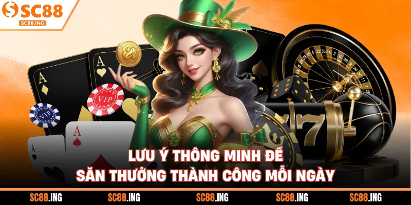 Lưu ý thông minh để săn thưởng thành công mỗi ngày